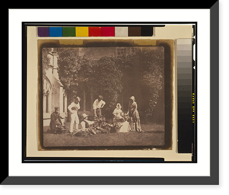 Group in the Lacock Abbey Cloister - 2 Classic, Historic Print