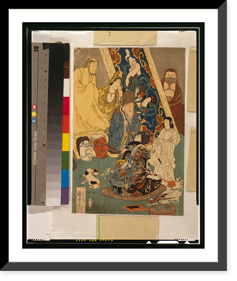 Historic Framed Print, Meiyo migi ni tekinashi hidarijingorō - 2,  17-7/8" x 21-7/8"