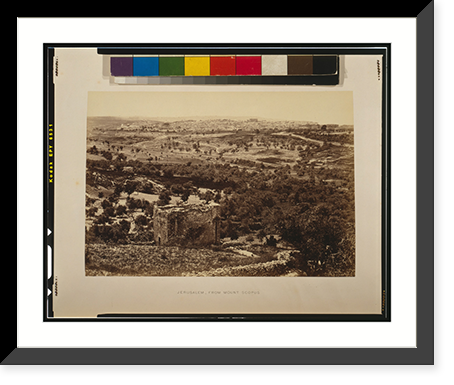 Jerusalem, from the Well of en-Rogel.Frith. Classic, Antique Poster