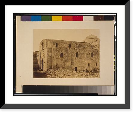 Historic Framed Print, Eglise batie sur la maison de Ste Anne,  17-7/8" x 21-7/8"