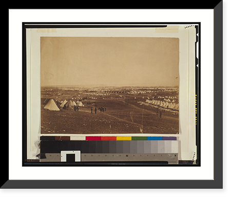 Panorama of the Plateau of Sebastopol in eleven parts (1855)Cathcart's Hill, looking towards the Light Division & Inkermann - 2, Antique Poster