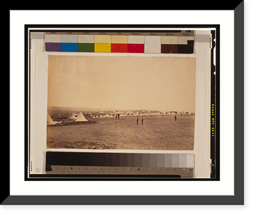 Historic Framed Print, Panorama of the Plateau of Sebastopol in eleven parts (1855) - 6,  17-7/8" x 21-7/8"