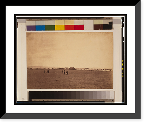 Historic Framed Print, Panorama of the Plateau of Sebastopol in eleven parts (1855) - 7,  17-7/8" x 21-7/8"