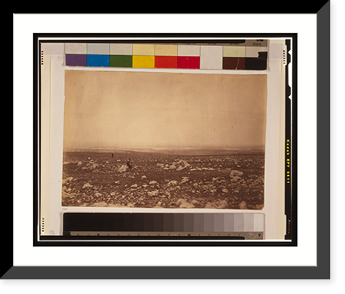 Historic Framed Print, Panorama of the Plateau of Sebastopol in eleven parts (1855) - 10,  17-7/8" x 21-7/8"