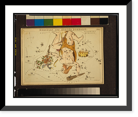 Historic Framed Print, Hercules and Corona Borealis.Sidy. Hall, sculpt.,  17-7/8" x 21-7/8"