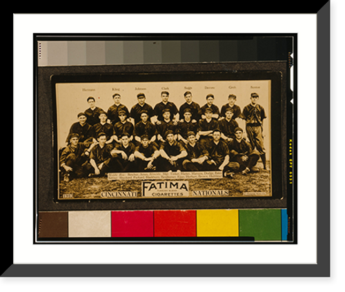 Historic Framed Print, Fatima Team Cards (T200) - 9,  17-7/8" x 21-7/8"