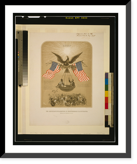 The American Declaration of Independence illustrated.Fabronious ; designed by R. Thayer ; L. Prang & Co. Lith., Boston. - 3, Vintage Wall Art