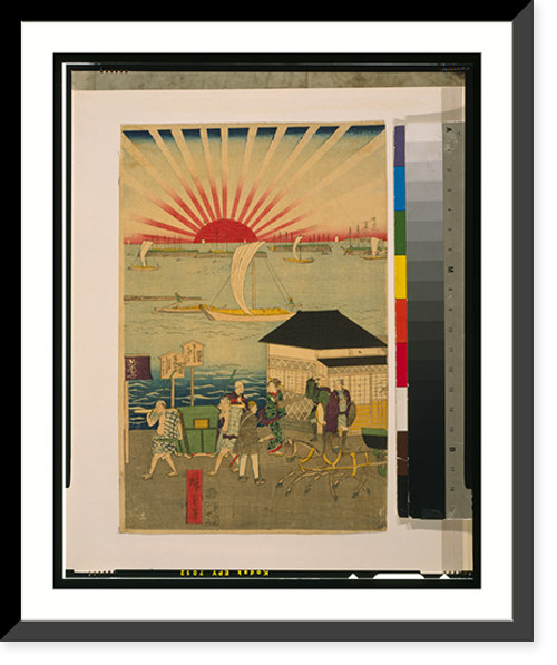 Historic Framed Print, To&#x0304;kyo&#x0304; meisho&#x0304; Takanawa no shinkei - 3,  17-7/8" x 21-7/8"