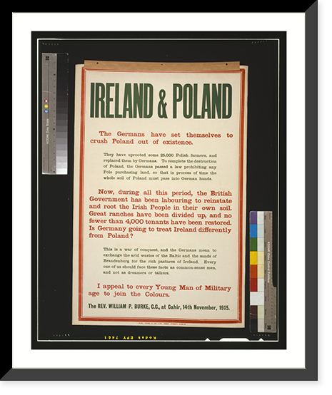 Historic Framed Print, Ireland & Poland.Alex. Thom & Co. Ltd., Abbey Street, Dublin.,  17-7/8" x 21-7/8"
