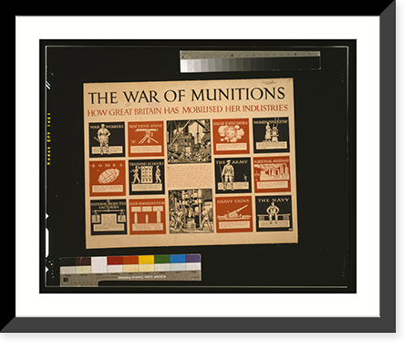 The war of munitions. How Great Britain has mobilised her industries.G.K, Vintage Print