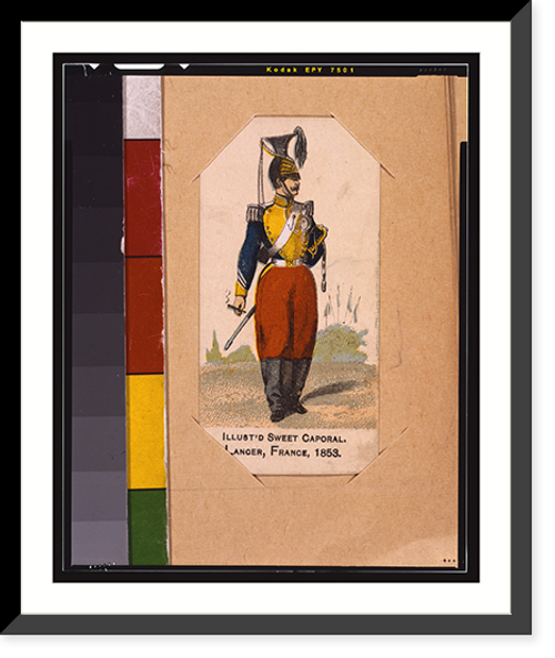 Historic Framed Print, Lancer, France, 1853,  17-7/8" x 21-7/8"