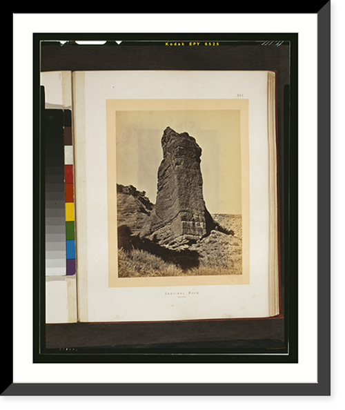 Historic Framed Print, Sentinel Rock - Echo Ca&ntilde;on,  17-7/8" x 21-7/8"