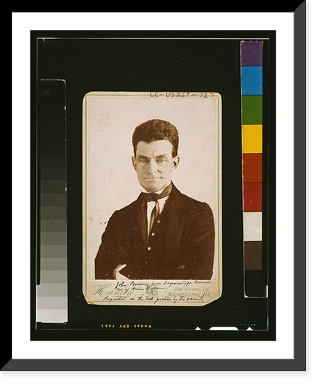 John Brown from a daguerreotype loaned me by Annie Brown - 2, Vintage Print
