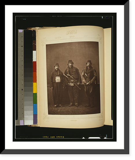 Studio portrait of models wearing traditional clothing from the province of Andrinople (Edirne), Ottoman Empire - 4, Historic Reproduction