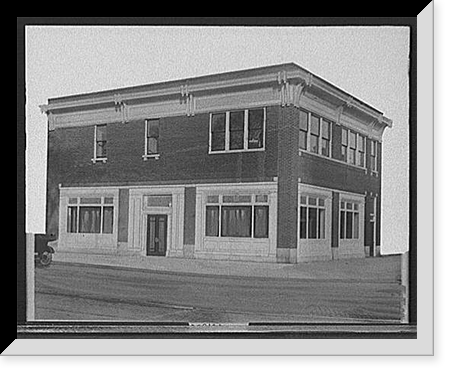 Historic Framed Print, [Dime Savings Bank Branch, Broadway and Grand Circus Park, Detroit, Mich.],  17-7/8" x 21-7/8"