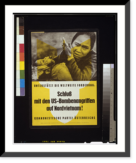 Unterstutzt die weltweite Forderung : Schluss mit den US-Bombenangriffen auf Nordvietnam!, Vintage Print