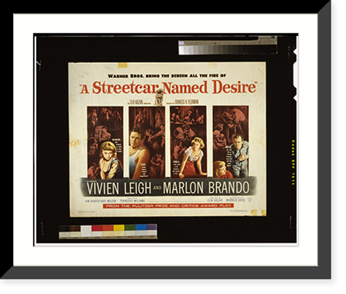 Historic Framed Print, A streetcar named Desire"",  17-7/8" x 21-7/8"