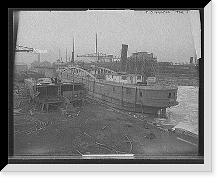 Great Lakes Engineering Works, Ecorse, Mich. - 19, Vintage Print