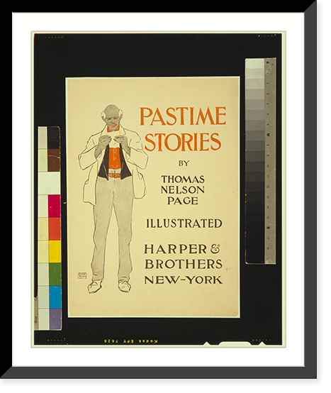 Pastime stories by Thomas Nelson Page.Edward Penfield. Classic, Historic Print