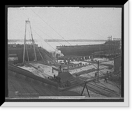 Historic Framed Print, Great Lakes Engineering Works, St. Clair, Mich. - 4,  17-7/8" x 21-7/8"