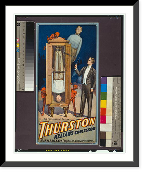 Historic Framed Print, Thurston Kellar's successor. - 3,  17-7/8" x 21-7/8"
