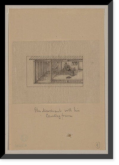 Historic Framed Print, [Japanese drawing] - 189,  17-7/8" x 21-7/8"