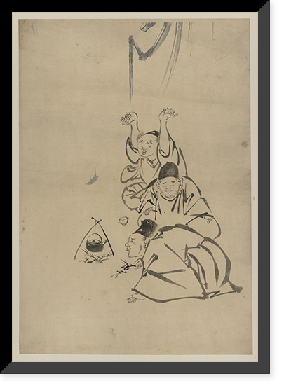 Historic Framed Print, [Japanese Ukiyo-e drawing] - 10,  17-7/8" x 21-7/8"