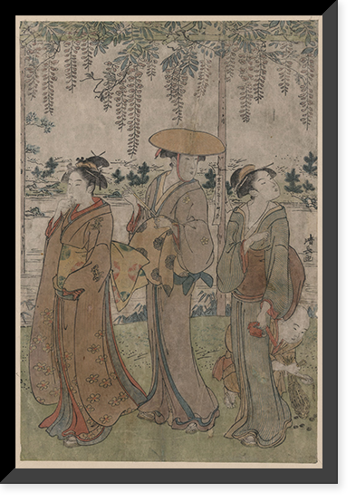 Historic Framed Print, [Japanese Ukiyo-e print] - 179,  17-7/8" x 21-7/8"