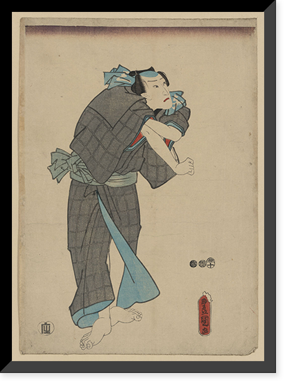 Historic Framed Print, [Japanese Ukiyo-e print] - 234,  17-7/8" x 21-7/8"