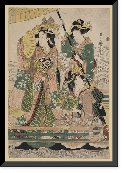 Historic Framed Print, [Japanese Ukiyo-e print] - 370,  17-7/8" x 21-7/8"