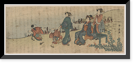 Historic Framed Print, [Japanese Ukiyo-e print] - 669,  17-7/8" x 21-7/8"