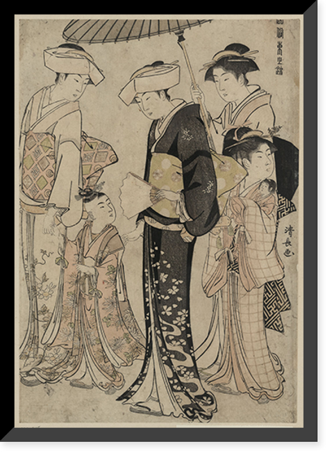 Historic Framed Print, [Japanese Ukiyo-e print] - 719,  17-7/8" x 21-7/8"
