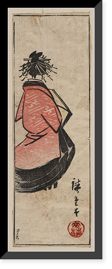 Historic Framed Print, [Japanese Ukiyo-e print] - 795,  17-7/8" x 21-7/8"