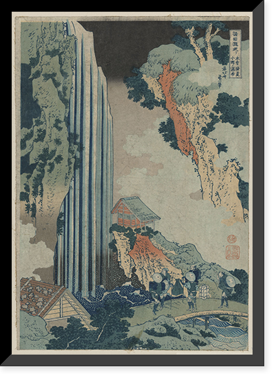 Historic Framed Print, [Japanese Ukiyo-e print] - 1085,  17-7/8" x 21-7/8"