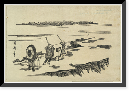 Historic Framed Print, [Japanese Ukiyo-e print] - 1105,  17-7/8" x 21-7/8"