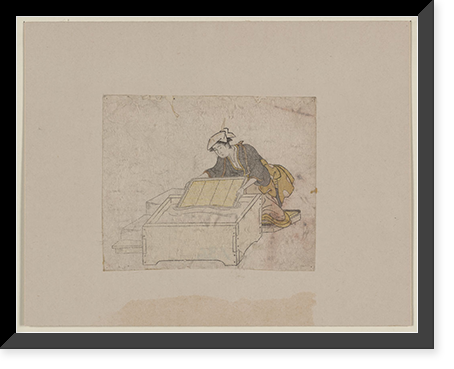 Historic Framed Print, [Japanese Ukiyo-e print] - 1131,  17-7/8" x 21-7/8"