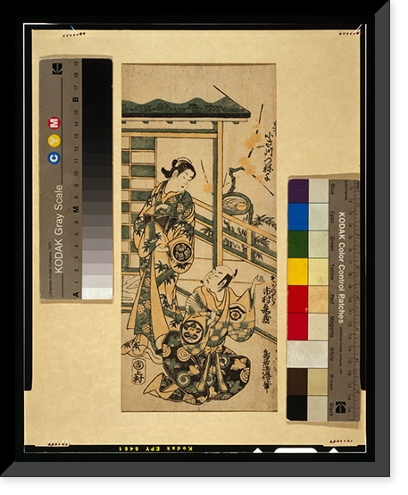 Historic Framed Print, [Japanese Ukiyo-e print] - 1235,  17-7/8" x 21-7/8"