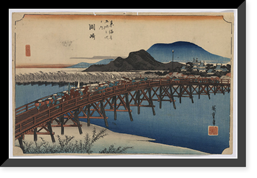 Historic Framed Print, [Japanese Ukiyo-e print] - 1456,  17-7/8" x 21-7/8"