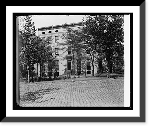 Historic Framed Print, Webster Law building, home of Danl. Webster, 6th & La. Ave., [Washington, D.C.],  17-7/8" x 21-7/8"