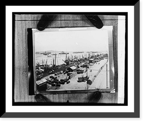 Historic Framed Print, Uruguay - Montevideo Maciel wharf,  17-7/8" x 21-7/8"