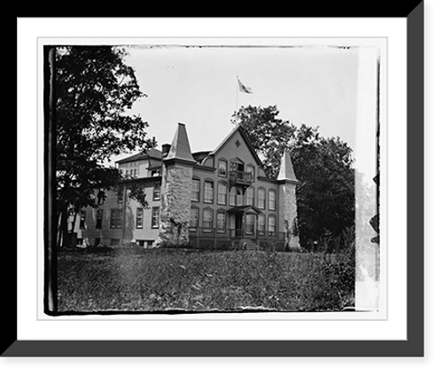 Historic Framed Print, Glen Echo, Clara Barton Chapel, [Maryland],  17-7/8" x 21-7/8"