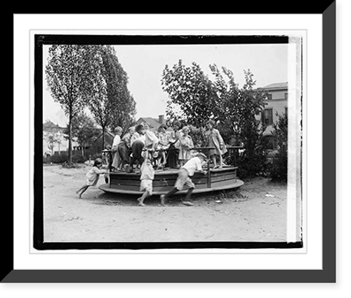 Historic Framed Print, Playground,  17-7/8" x 21-7/8"