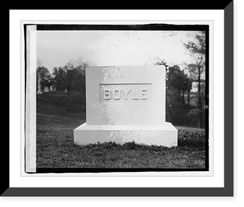 Historic Framed Print, Falvey Boyle Monument,  17-7/8" x 21-7/8"