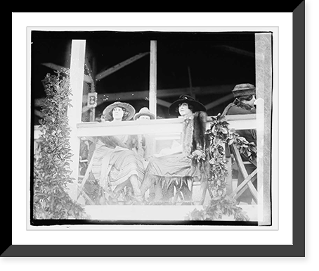 Historic Framed Print, Left Mrs. WN Burden Right Mrs. Bromwell Brooks,  17-7/8" x 21-7/8"
