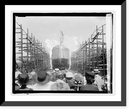 VA Ship Launching of Collen H. Livingston - 2, Vintage Poster