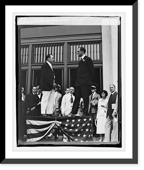Historic Framed Print, Franklin D. Roosevelt reception, 7/17/20,  17-7/8" x 21-7/8"