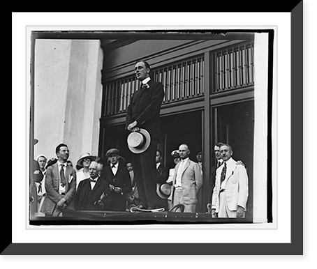Historic Framed Print, Franklin D. Roosevelt reception, 7/17/20 - 2,  17-7/8" x 21-7/8"