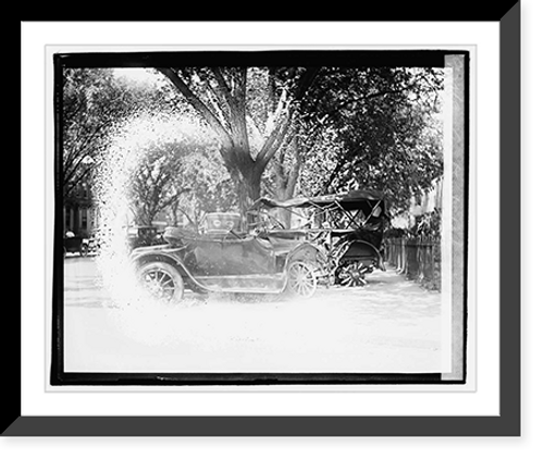 Historic Framed Print, Auto wreck,  17-7/8" x 21-7/8"