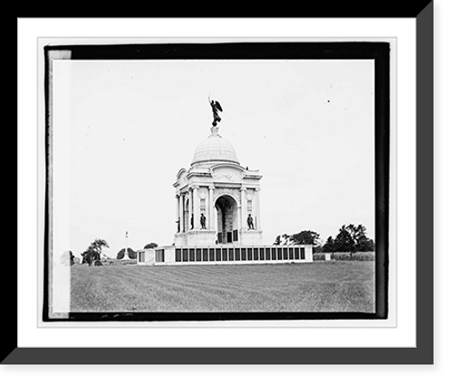 Historic Framed Print, Gettysburg, Pa. [...] Monument,  17-7/8" x 21-7/8"