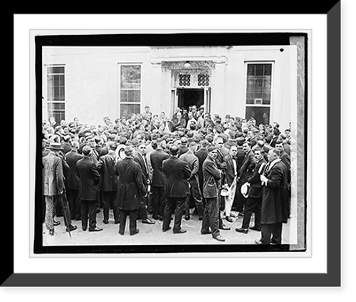 Historic Framed Print, Tumulty addressing Polish delegation - 2,  17-7/8" x 21-7/8"